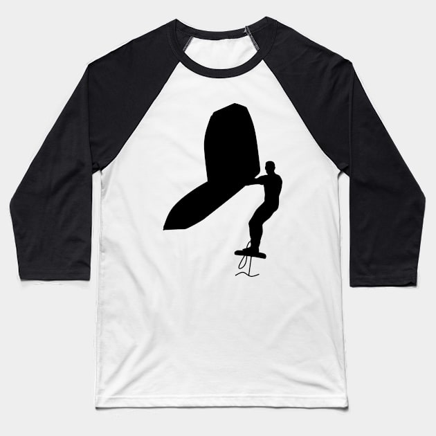 Wing surfer wing surfing with foil wing Baseball T-Shirt by der-berliner